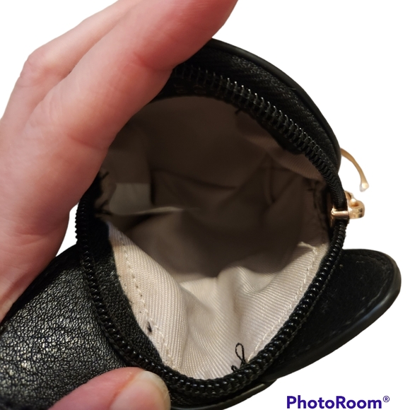 LC Black Cat Mini Coin Purse Keychain Bag - Picture 5 of 7